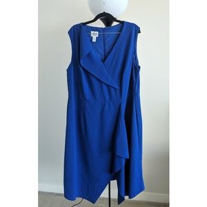 Royal blue A-line dress